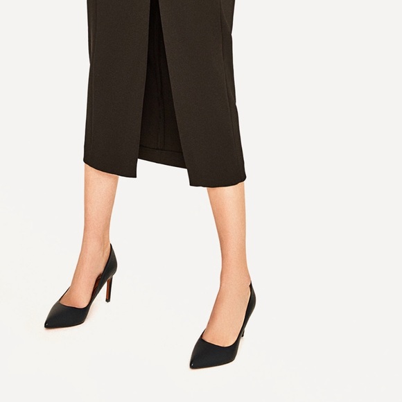 Zara Leather High Heel Shoes - Picture 7 of 8